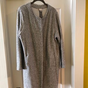 Grey & cream long jacket